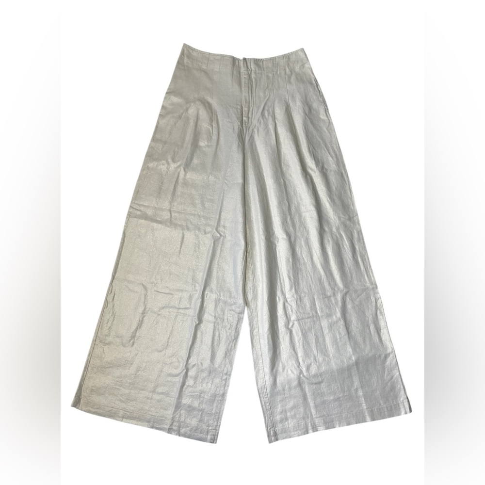 House of hallow 1960 metallic wide leg trousers